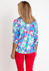 Leon Collection Abstract Print Top, Multi