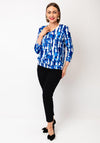 YEW Patterned Blouse, Blue