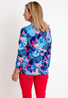 Leon Collection Floral Print Top, Multi
