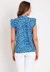 The Leon Collection Print Top, Navy Multi