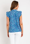 The Leon Collection Print Top, Navy Multi
