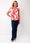 Yew Marble Print Top, Pink Multi