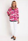 Leon Collection Watercolour Print Top, Pink