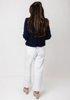 Yew Short Cropped Sleeves Jacket, Navy