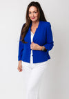 Yew Short Cropped Sleeves Jacket, Royal Blue