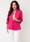 YEW Cropped Sleeve Jacket, Cerise Pink