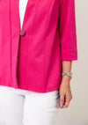 YEW Cropped Sleeve Jacket, Cerise Pink