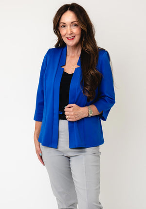 YEW Cropped Sleeve Jacket, Royal Blue