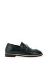 Zanni & Co Afulas Patent Link Loafers, Forest Green