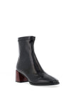 Zanni & Co Dikarnis Smooth Patent Sock Heeled Boots, Ink