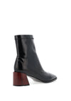 Zanni & Co Dikarnis Smooth Patent Sock Heeled Boots, Ink