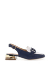 Zanni & Co. Diraz Sling Back Loafers, Cobalt Mix