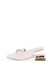 Zanni & Co. Diraz Sling Back Loafers, White