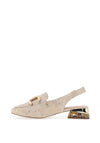 Zanni & Co. Diraz Sling Back Loafers, Gold Marble