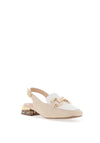 Zanni & Co. Diraz Sling Back Loafers, Natural Latte