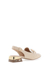 Zanni & Co. Diraz Sling Back Loafers, Natural Latte