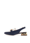 Zanni & Co. Diraz Sling Back Loafers, Navy