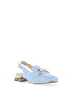Zanni & Co. Diraz Sling Back Loafers, Blue Gloss