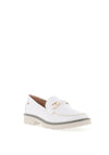 Zanni & Co. Hanoione Faux Patent Loafers, Crystal White