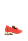Zanni & Co. Laocai Printed Heeled Loafers, Poppy Red