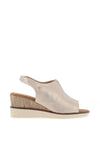 Zanni & Co. Mirfa Wedge Sandals, Aluminium