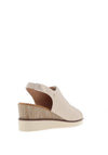 Zanni & Co. Mirfa Wedge Sandals, Aluminium