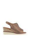 Zanni & Co. Mirfa Wedge Sandals, Burnt Topaz