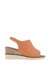 Zanni & Co. Mirfa Wedge Sandals, Mango Blush