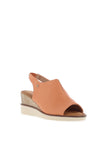 Zanni & Co. Mirfa Wedge Sandals, Mango Blush