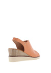Zanni & Co. Mirfa Wedge Sandals, Mango Blush