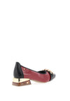 Zanni & Co. Mizukami Chain Link Patent Heeled Pumps, Red & Black