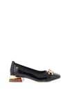 Zanni & Co. Mizukami Chain Link Patent Heeled Pumps, Black