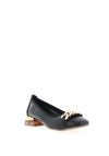Zanni & Co. Mizukami Chain Link Patent Heeled Pumps, Black