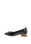 Zanni & Co. Mizukami Chain Link Patent Heeled Pumps, Black