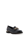 Zanni & Co Phan Thiet Gold Buckle Patent Loafers, Black