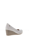 Zanni & Co. Ruwais Faux Leather Wedge Shoes, White