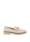 Zanni & Co. Saphin Colour Blocked Loafers, Nude & Champagne