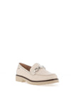 Zanni & Co. Saphin Colour Blocked Loafers, Nude & Champagne