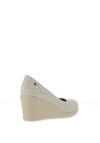 Zanni & Co. Sila Patent Wedge Shoes, Tweed Crystal