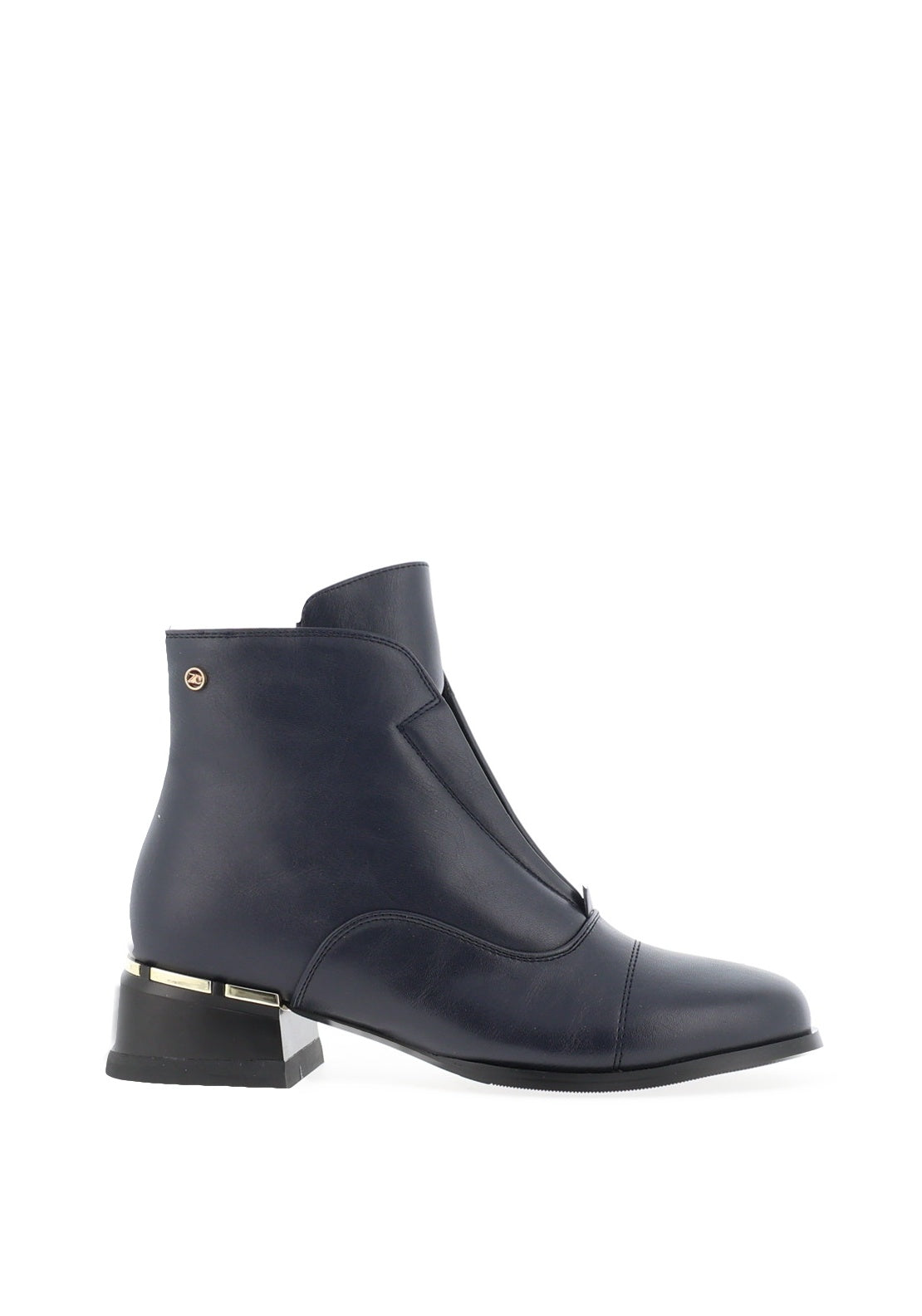 Zanni & Co Tidore Sequin Heeled Ankle Boots, Dark Blue