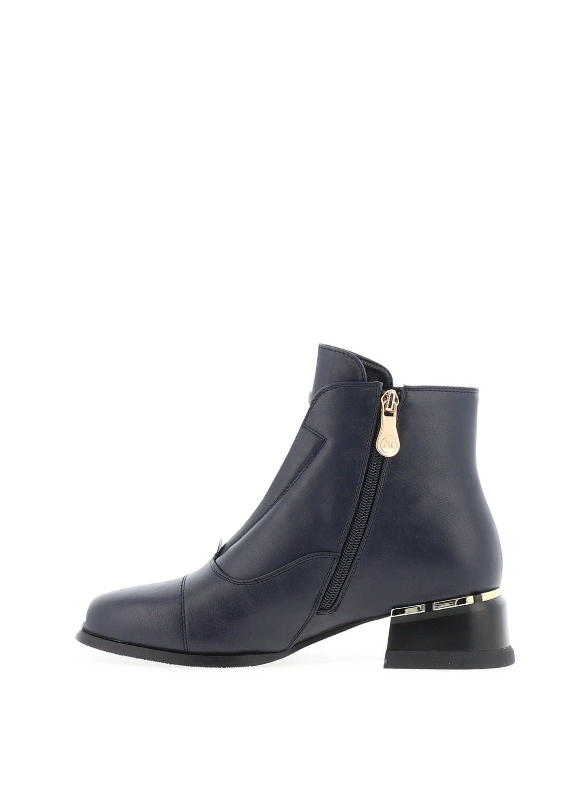 Zanni & Co Tidore Sequin Heeled Ankle Boots, Dark Blue