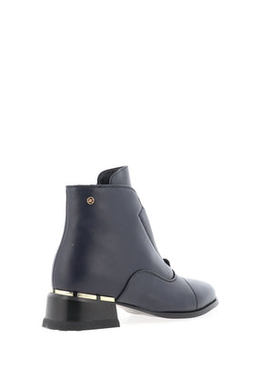 Zanni & Co Tidore Sequin Heeled Ankle Boots, Dark Blue