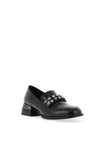 Zanni & Co Tongling Faux Patent Slip On Gem Shoes, Black