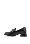 Zanni & Co Tongling Faux Patent Slip On Gem Shoes, Black