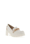 Zanni & Co. Vinhlong Chain Heeled Loafers, Crystal