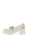 Zanni & Co. Vinhlong Chain Heeled Loafers, Crystal