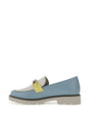 Zanni & Co Daqia Chain Loafers, Aqua Mix