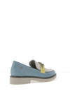 Zanni & Co Daqia Chain Loafers, Aqua Mix