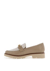 Zanni & Co Daqia Chain Loafers, Cookie Dough
