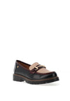 Zanni & Co Daqia Link Loafers, Maroon Sands